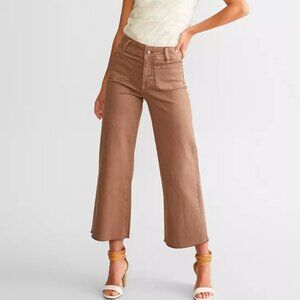 Mica Women's Cropped Wide Leg with Front Pocket Jeans - 32